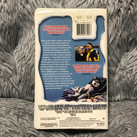 Snow Dogs (VHS) 2002 Cuba Gooding Jr, James Coburn, Sisqó - Picture 2 of 3